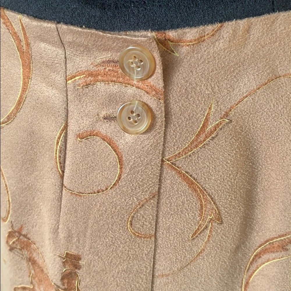 Talbots Equestrian print fully lined wrap skirt - Picture 2 of 9